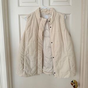 J.Jill Cream Winter Vest